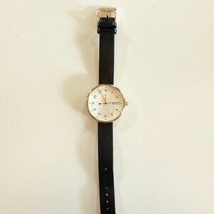 Women's Skagen Signature Black Leather Band Watch - SKW2626 - NNEDS BATTERY